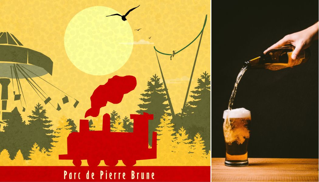 Bière customisée aux couleurs de Pierre-Brune à Mervent!